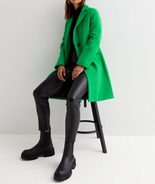 Palton dame verde New Look 000364